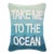 Take Me To The Ocean Hook Pillow, 14" x 18" For Sale