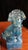An elegant pair of bookends depicting Foo dogs, emblematic protective figures from Asian tradition, crafted in Manises, a...