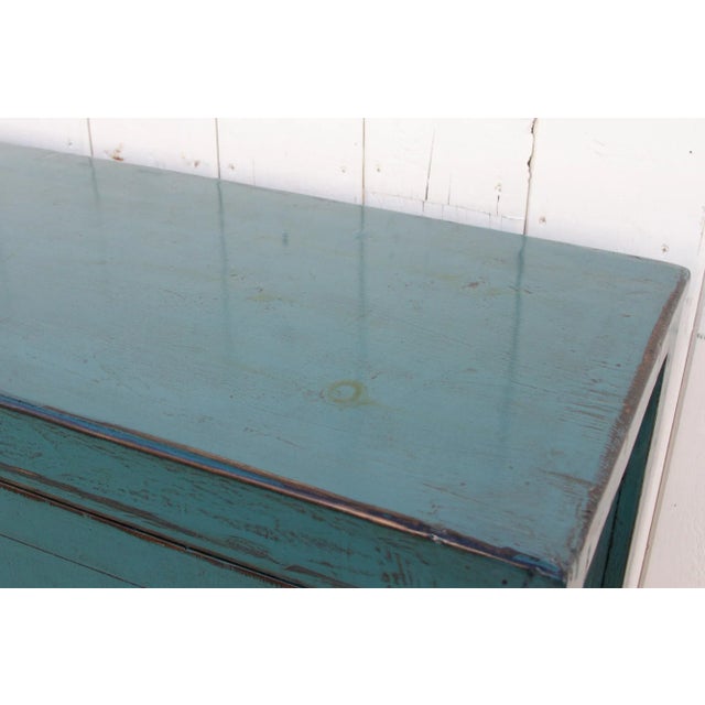 Asian Celadon Blue Credenza For Sale In Los Angeles - Image 6 of 11