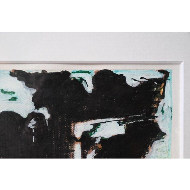 1990s Abstract Composition, Mixed Media Painting, 1990s For Sale - Image 5 of 9