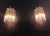 Pair of Murano Wall Sconces 9 Pink Triedri For Sale In Los Angeles - Image 6 of 12