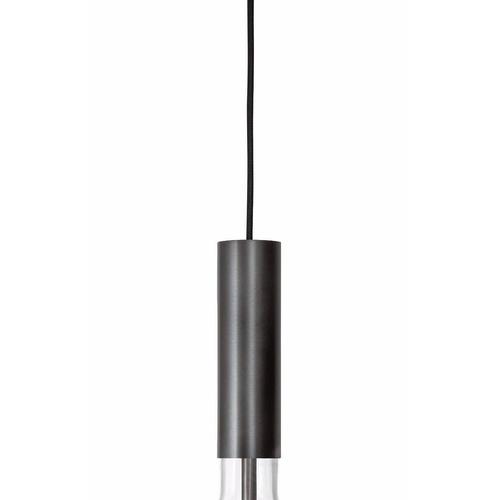 Rosdala Black Steel Clear Glass Hanging Lamp by Sabina Grubbeson for Konsthantverk For Sale - Image 3 of 5