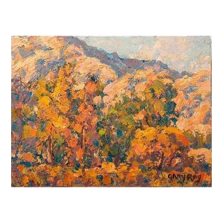 Gary Ray Fall Colors Mountain Landscape Oil Canvas Board For Sale