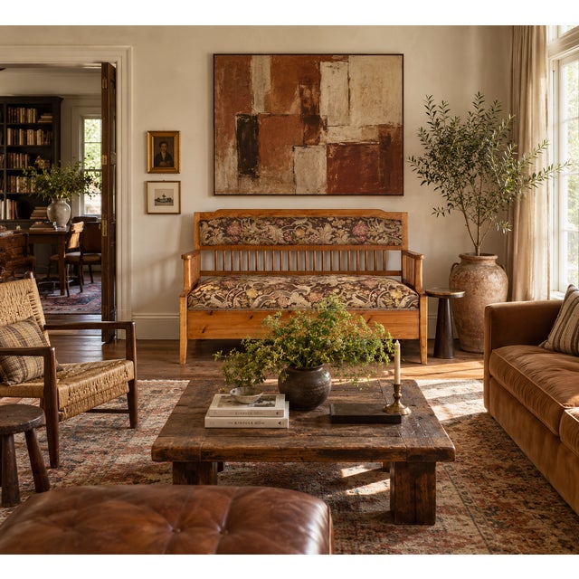 Farmhouse Antique 19th Century Central Europe Pine Bench Fold-Out Daybed With Hidden Storage For Sale - Image 3 of 17