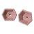 Pair of Inset Kohler Cast Iron Sinks in a Rose Pink for the Bathroom For Sale