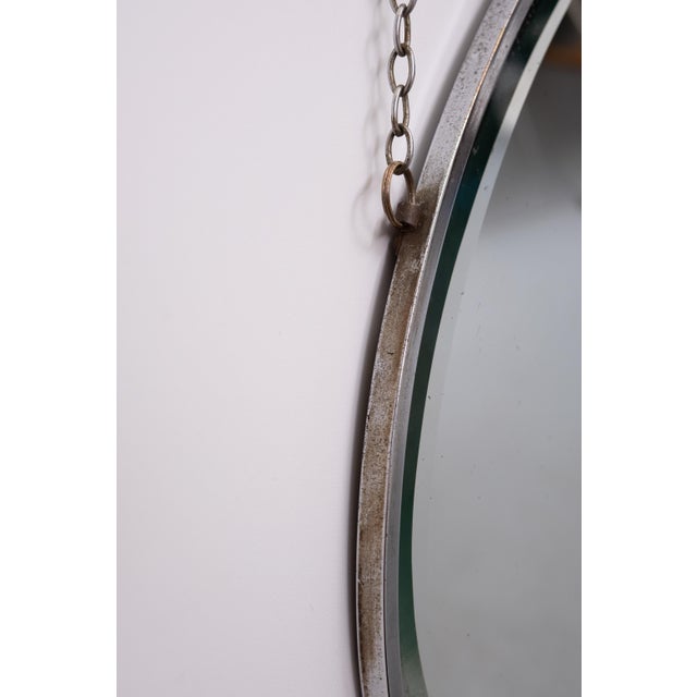 Art Deco French Oval Shaped Mirror, 1930s For Sale - Image 3 of 8