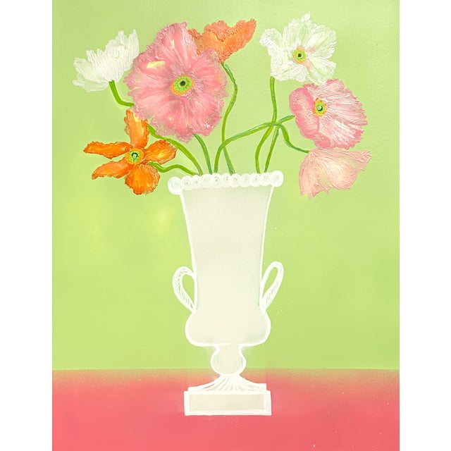 2020s Summer Poppy Flowers No.2 Expressionism Painting For Sale - Image 5 of 5