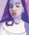 This artwork presents a stylized portrait characterized by bold strokes of acrylic that create a dynamic interplay of...