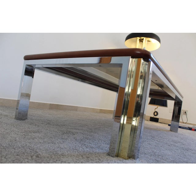Smoked Glass Coffee Table, 1970s For Sale - Image 6 of 11