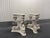 Vintage Neoclassical Pedestal Bases With Dolphin Motif, Pair For Sale - Image 9 of 12