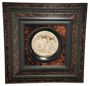 19th Century Painting Carved in Sea Foam, 1880s