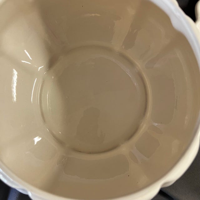 Vintage California Pottery Ivory Tureen Set With Ladle & Platter - Set of 3 For Sale - Image 9 of 12