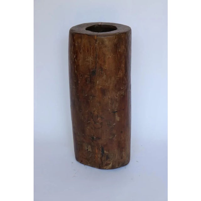 Wood 1900s Naga Land Wooden Grinder From India For Sale - Image 7 of 7