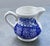 Vintage 1977 Silver Jubilee Queen Elizabeth II Commemorative Blue & White Broadhurst Tea Set: Teapot, Milk Jug, Tea Plate - Set of 3 For Sale - Image 11 of 18