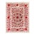 6.5x8 Ft Silk Wall Hanging in Red & Cream, Embroidered Bedspread, New Tablecloth For Sale