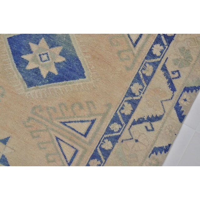 1950s Faded Oushak, Weathered Earth Tone Floor Art For Sale - Image 9 of 10