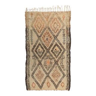 Vintage Moroccan Beni Ourain Rug 07'04 X 13'00 For Sale