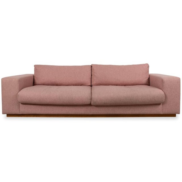 Sepia Fabric Three-Seater with Ottoman in Rose with Storage Compartment from Bolia, Set of 2 For Sale - Image 4 of 18