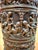 Metal Antique Brass Repoussé Umbrella Stand For Sale - Image 7 of 17