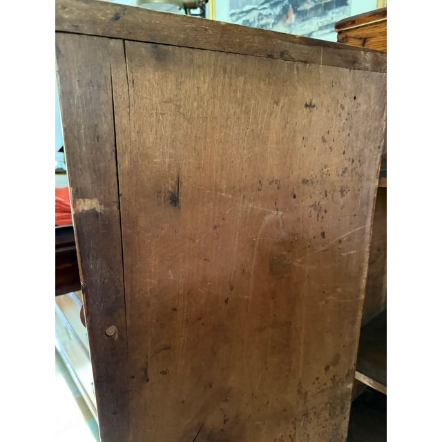 Wood Antique 19th Century American Butternut Linen Cupboard or Blanket Press For Sale - Image 7 of 17