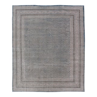 Minimalist Design Antique Persian Tabriz Rug With All-Over Small Scale Design For Sale