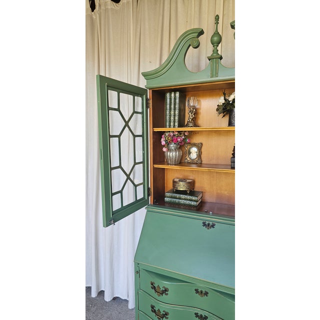 Green Secretary Hutch, Circa 1940's. For Sale - Image 18 of 18