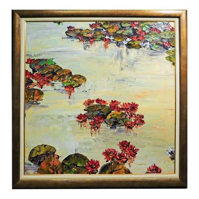 Maya Eventov Untitled Original Acrylic Canvas H.Signed ME111511-03w/custom Frame For Sale