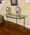 French Provincial 1970s Italian Made LaBarge Brass Console Table For Sale - Image 3 of 7