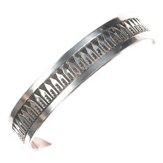 7" & Sz10.5 RS Southwestern sterling cuff bracelet and ring, 2 pieces For Sale