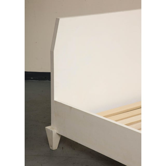 White Oak Custom King Bed Frame With Hand Done Plaster Finish Chairish