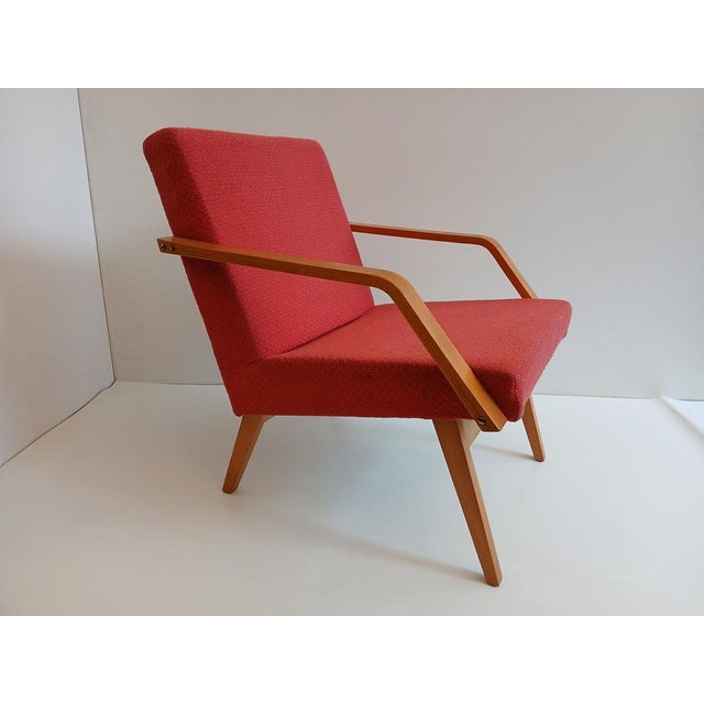 Lounge Chair by Mier Topolcany, 1960s, in Good conditions. Designed 1960 to 1969 This piece has an attribution mark, I am...