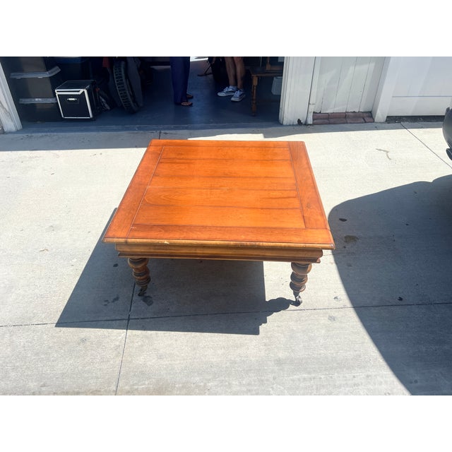 Traditional Italian Milling Road Maple Coffee Table by Baker Furniture For Sale - Image 3 of 6