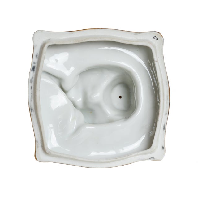 Art Deco Porcelain Powder Jewelry Box with Lady from Kosso, Germany, 1920s For Sale - Image 4 of 12