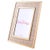 Go glam with this metal bamboo frame sized to showcase your favorite 4" x 6" photo. The easel stand paired with the raffia...