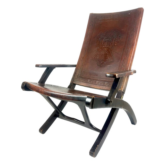 Folding Chair attributed to Angel I. Pazmino for Muebles De Estilo, 1950s For Sale