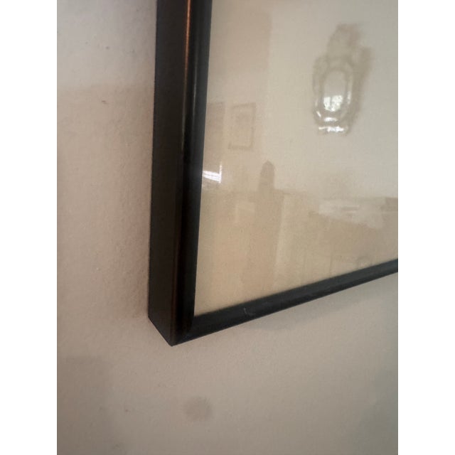 1960s Leonard Baskin Artist Proof Portrait Etching, Signed, Framed 27” X 33 For Sale - Image 5 of 8