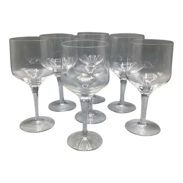 Swedish Midcentury Modern Orrefors Rhapsody Claret Wine Glasses-Set of 6 For Sale