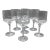 Swedish Midcentury Modern Orrefors Rhapsody Claret Wine Glasses-Set of 6 For Sale