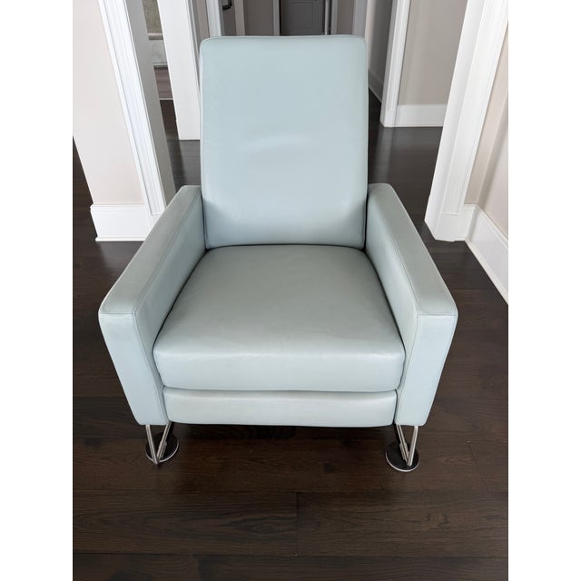 Blue DWR Design Within Reach Flight Recliner Chair For Sale - Image 8 of 11