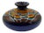 Vintage Polychrome Glazed Ceramic Pebble Vase, 1980s For Sale