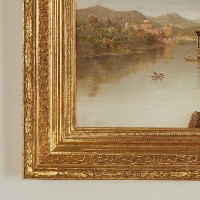 Antique Orientalist India Landscape Oil Painting by Daniel C. Grose For Sale - Image 9 of 13