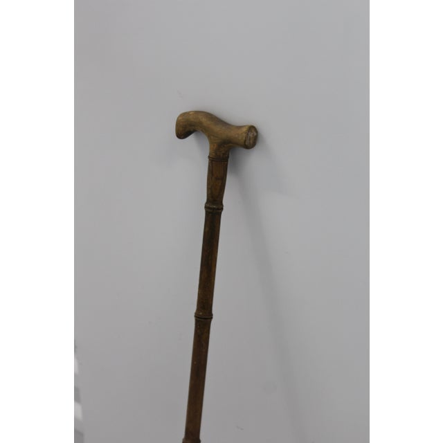 Wood Vintage Wooden Walking Stick, 1950s For Sale - Image 7 of 16