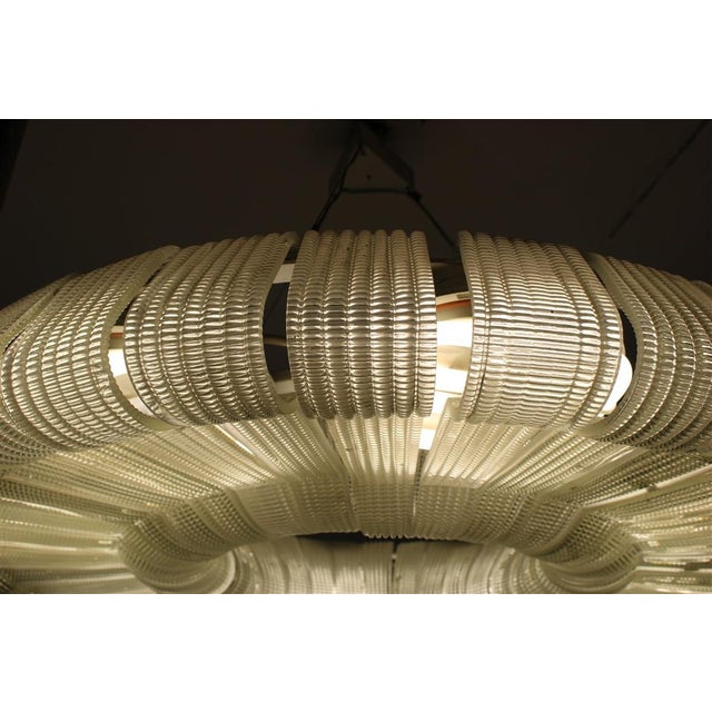 Large Murano Glass Chandelier attributed to Carlo Scarpa for Venini, 1940 For Sale - Image 15 of 18