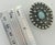 Italian Silverplate Trinket Box With Turquoise Stone For Sale - Image 9 of 10