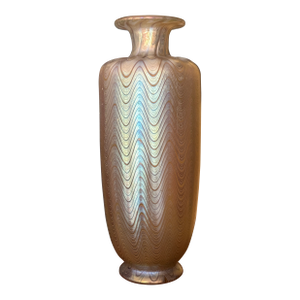 Early 1900s Art Nouveau Loetz Phaenomen Art Glass Vase Gre 6893