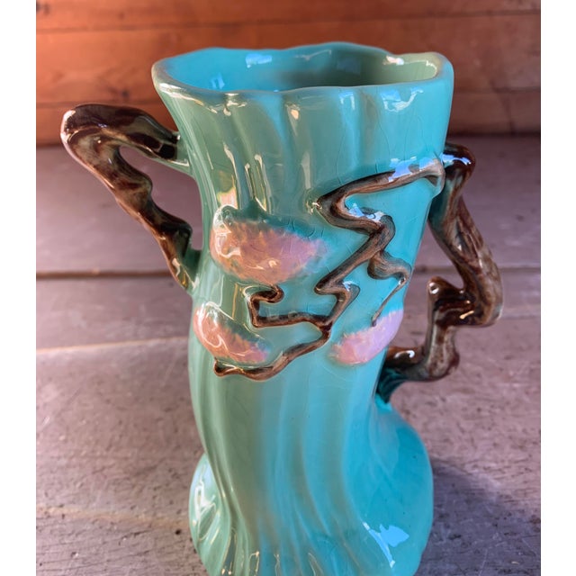Roseville Pottery Aqua Green Ming Tree Vase Chairish