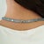 52.42 Ct Certified Natural Blue Topaz Tennis Necklace & Drop Earrings Set, 3 Pieces For Sale - Image 10 of 17