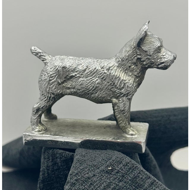 Silver Louis Lejeune Norwich Terrier Hood Ornament For Sale - Image 8 of 12