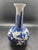 Vintage Blue and White Porcelain Vase Made in Thailand