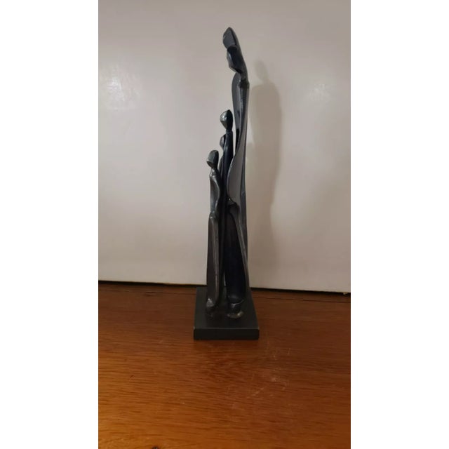 Abstract Boris Kramer “Family With Three Children” Steel Sculpture (20th Century) For Sale - Image 3 of 9